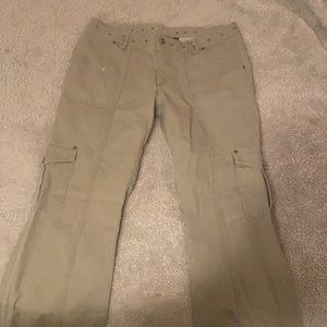 Harley Davidson cargo pants, women’s size 8, tan-ish coloring